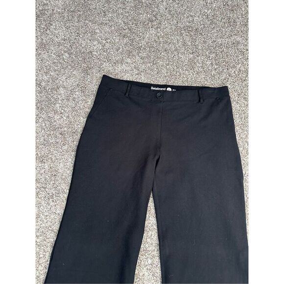Betabrand Premium Dress pants Yoga Pull On Flare Bootcut Wide Leg Black XLP - Picture 12 of 12